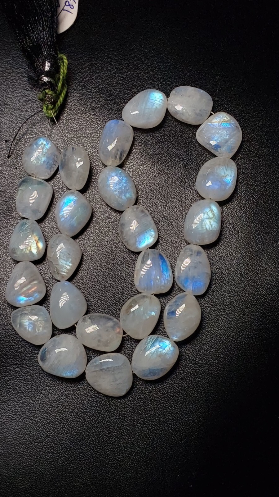 AAA Quality Rainbow Moonstone Strand Multi Fire Shape Nuggets Size 11X14-14X15MM