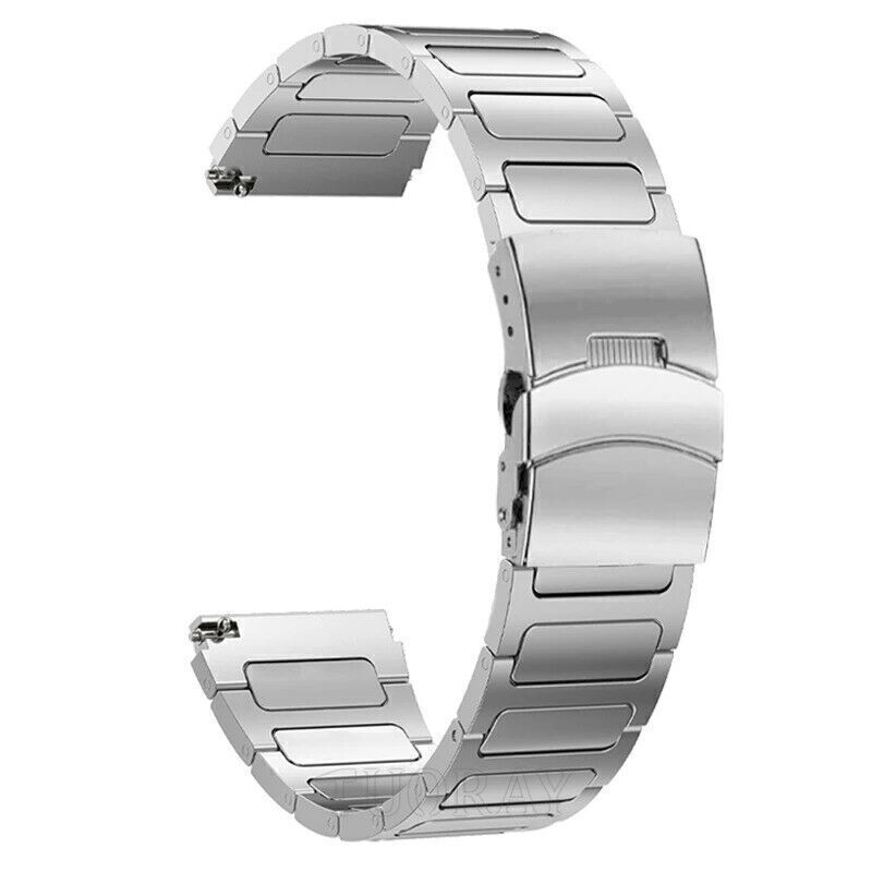 22mm Luxury Titanium Metal Strap for Fossil Watch Universal Wrist Band Bracelet