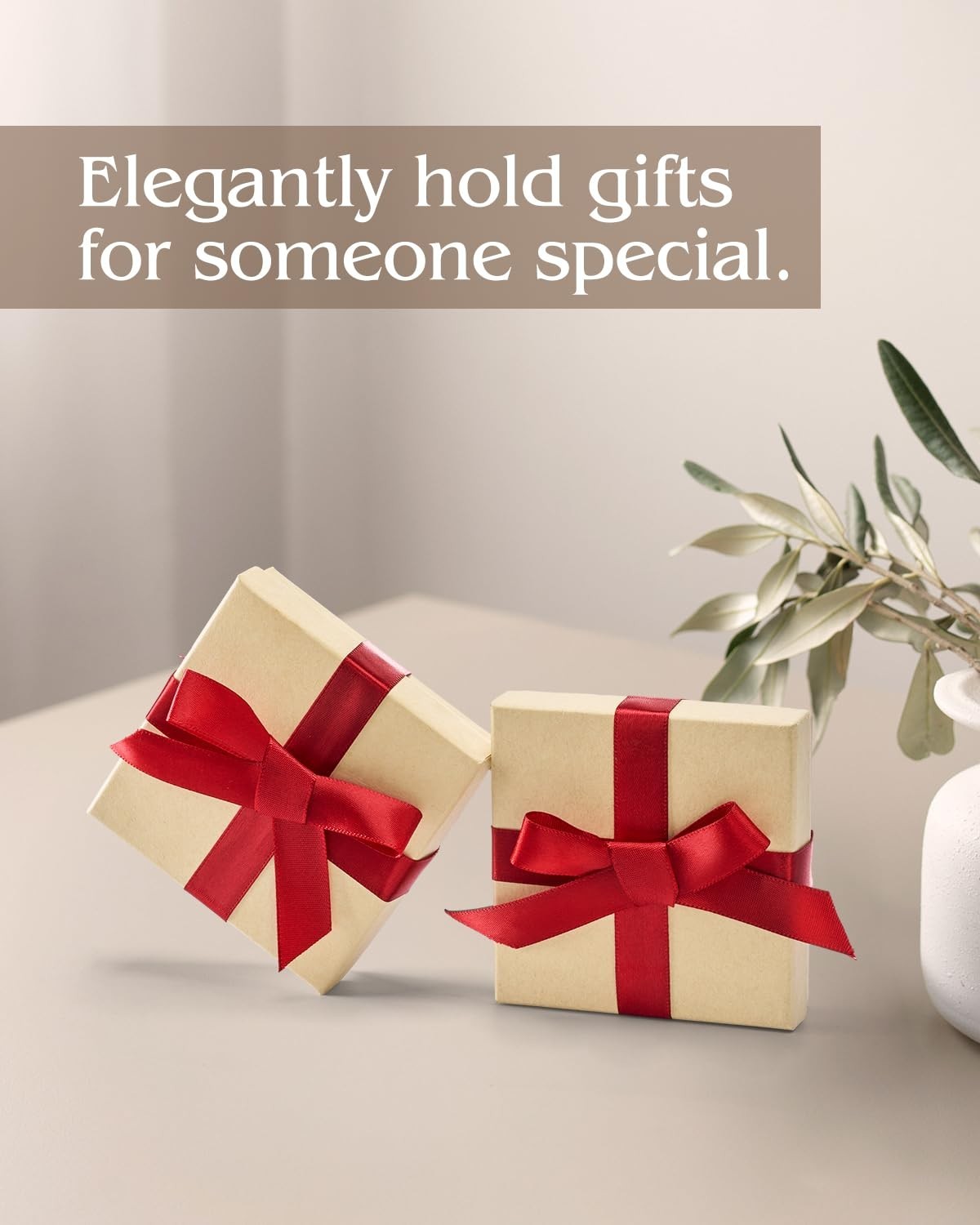 Jewelry Gift Boxes Small 3.5×3.5×1 Inch 20 Pack Cotton Filled Matte Brown