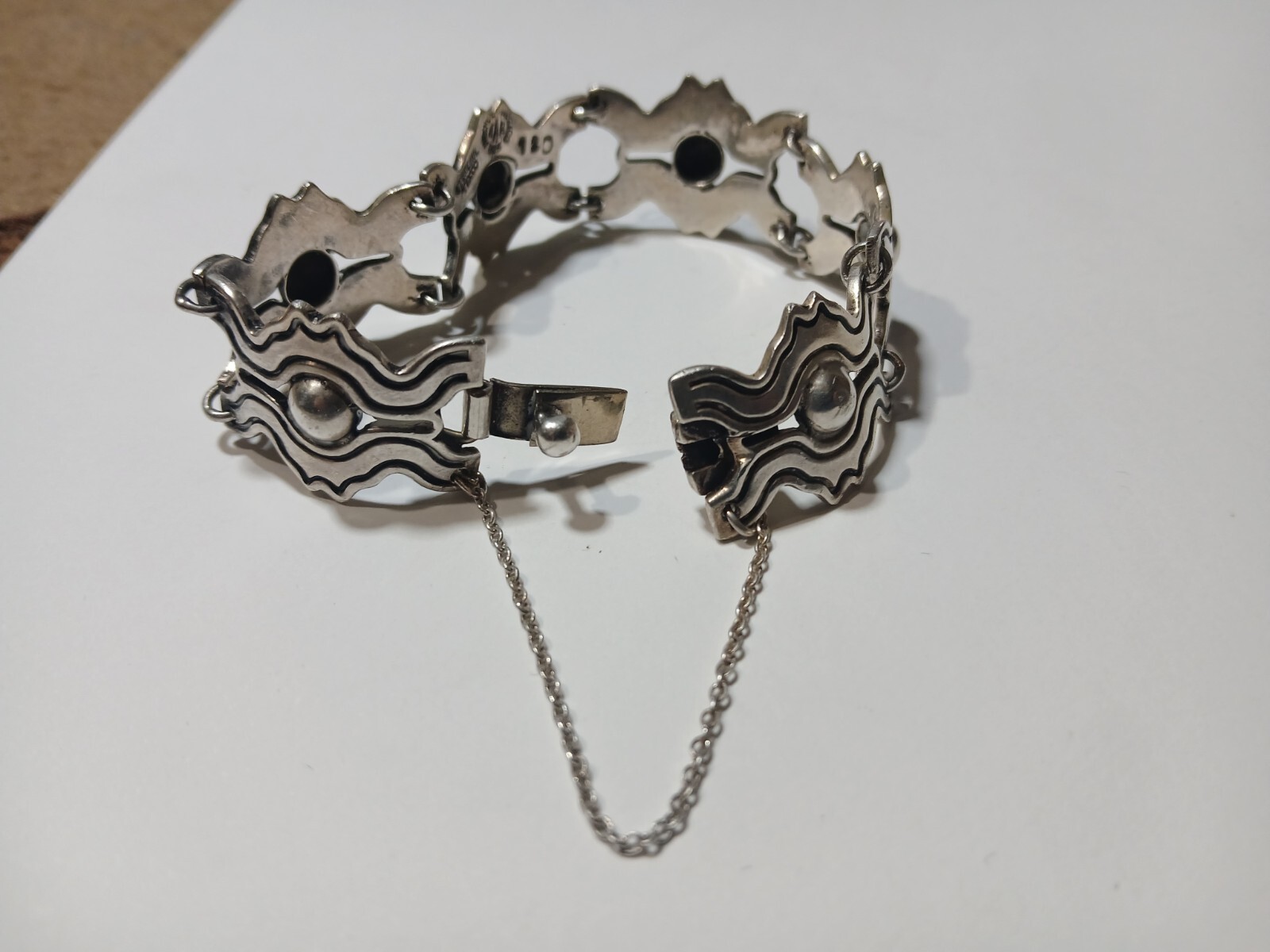 VINTAGE ANTONIO REINA STERLING SILVER MEXICO TAXCO 7″ Bracelet