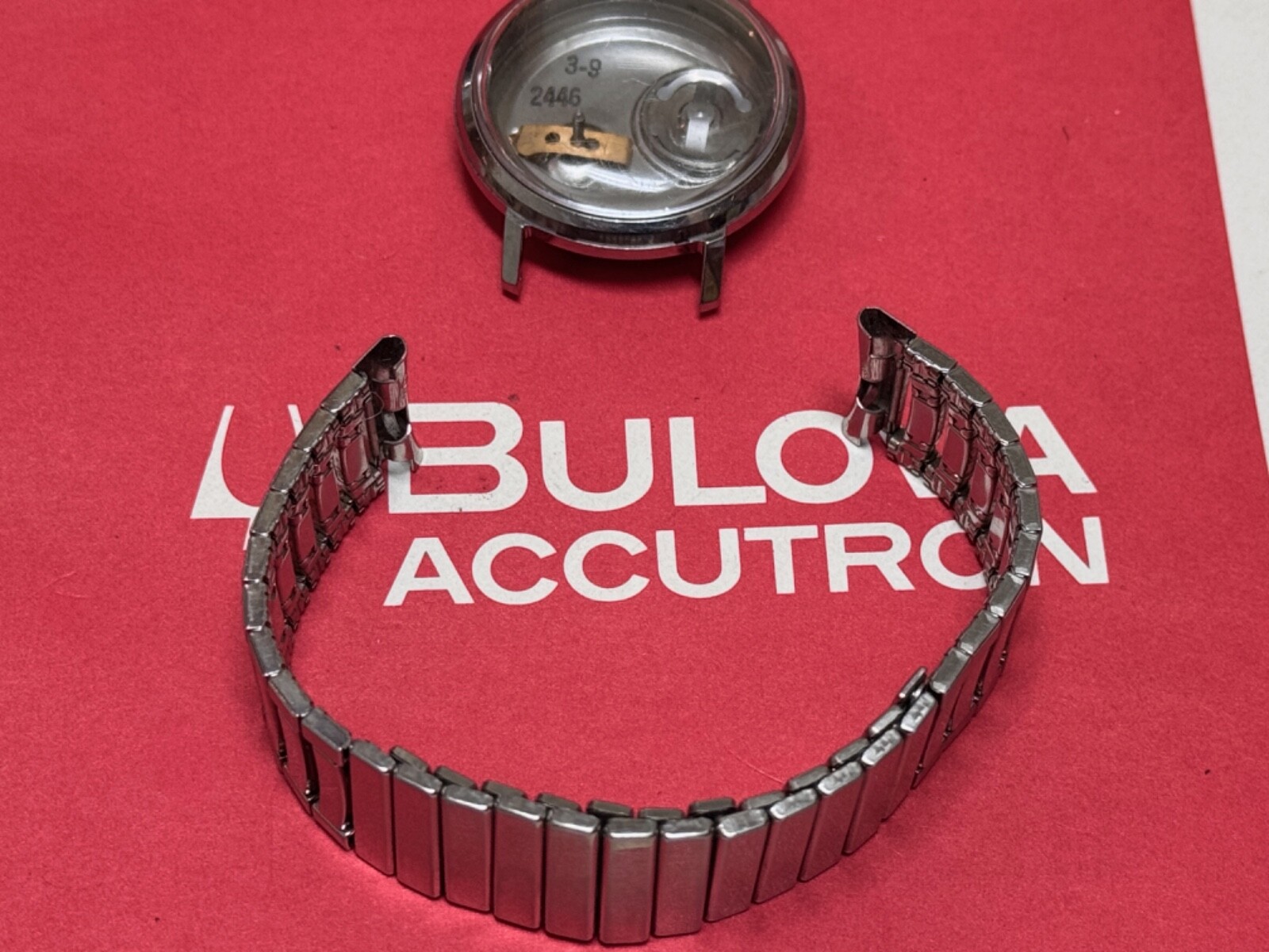 Admiral USA 1960s ladder band Bulova Accutron size stretch type 17.4mm 11/16