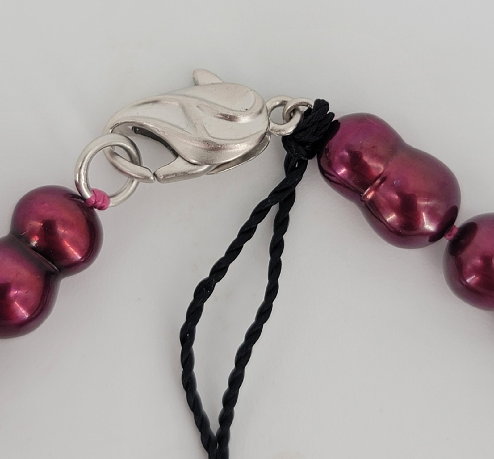 Beautiful HONORA Darker Red/Burgundy Pearl 20 Inch Necklace w/tag