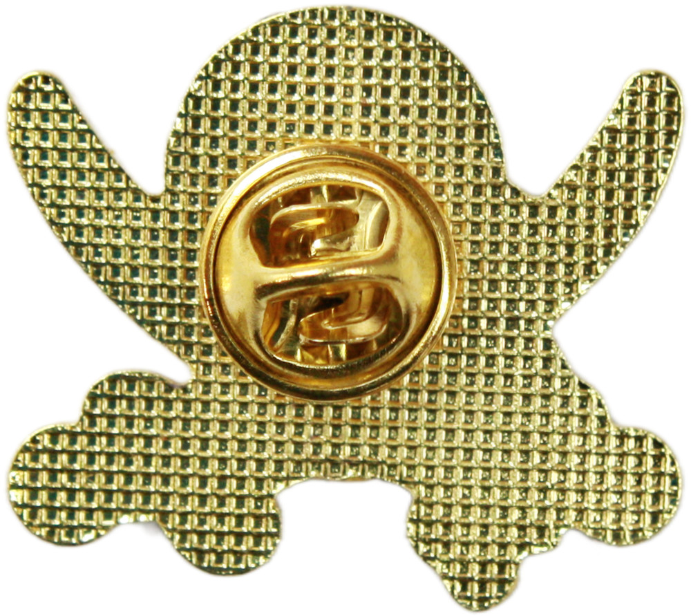 Enamel Pin – Jolly Roger Pirate Skull Eyepatch Bandana Sword Nautical Sea Outlaw