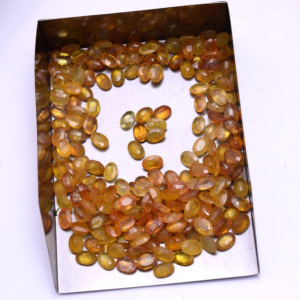 20 Pcs Natural Yellow Sapphire 6mm*4mm Oval Cut Loose Gemstones Wholesale Lot