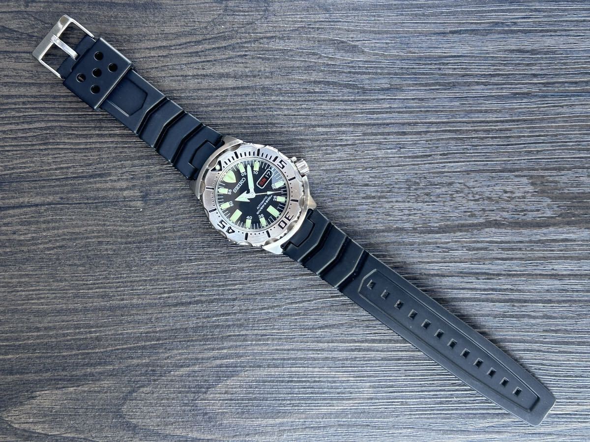 SEIKO Black Monster Diver 200M SKX779 7S26 0350 Automatic Watch