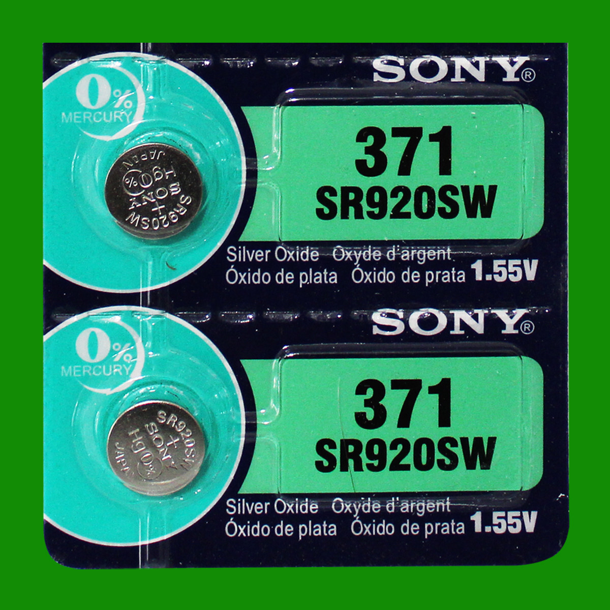 Sony 371 SR920SW Watch Battery – 2Pc