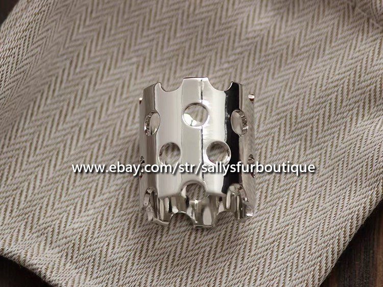 Quality 100% Copper Scarf Ring Hollow Tube Buckle Brooch For Silk Scarves