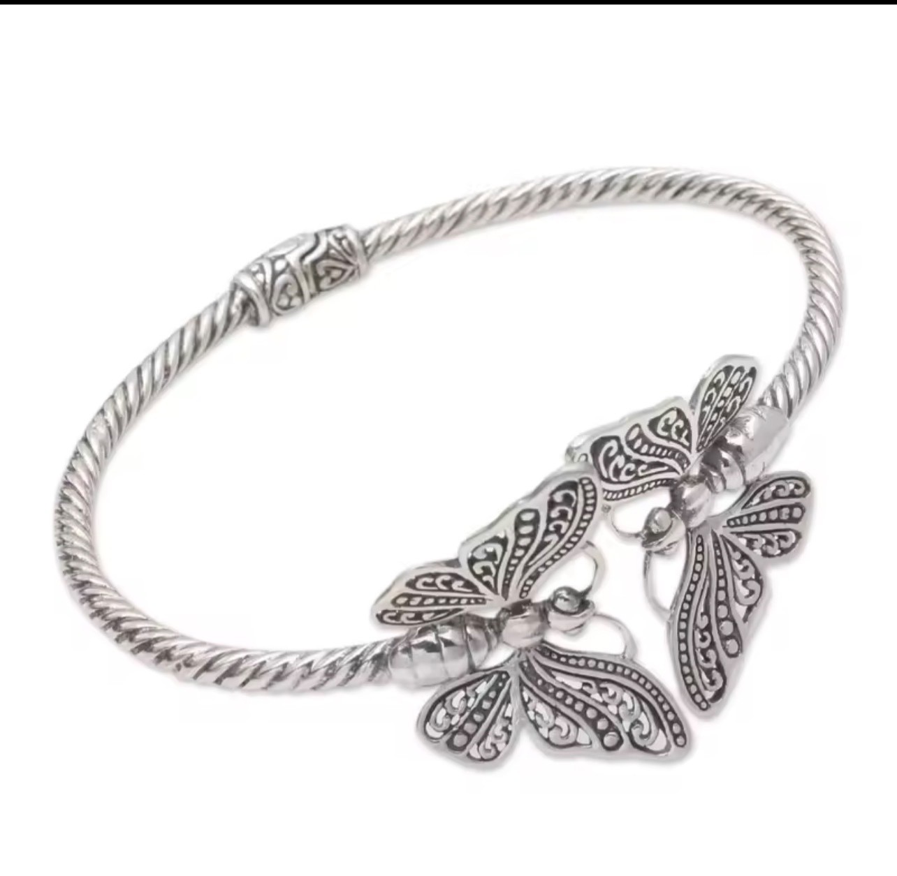 Retro Trend Personality Creative Butterfly Open Bracelet Ladies Niche Ethnic Sty