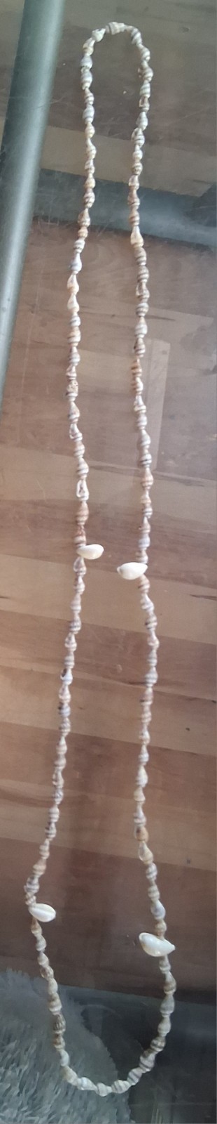 Vintage Natural Cowrie Shell Necklace – Boho Beach Hawaiian Surf Jewelry