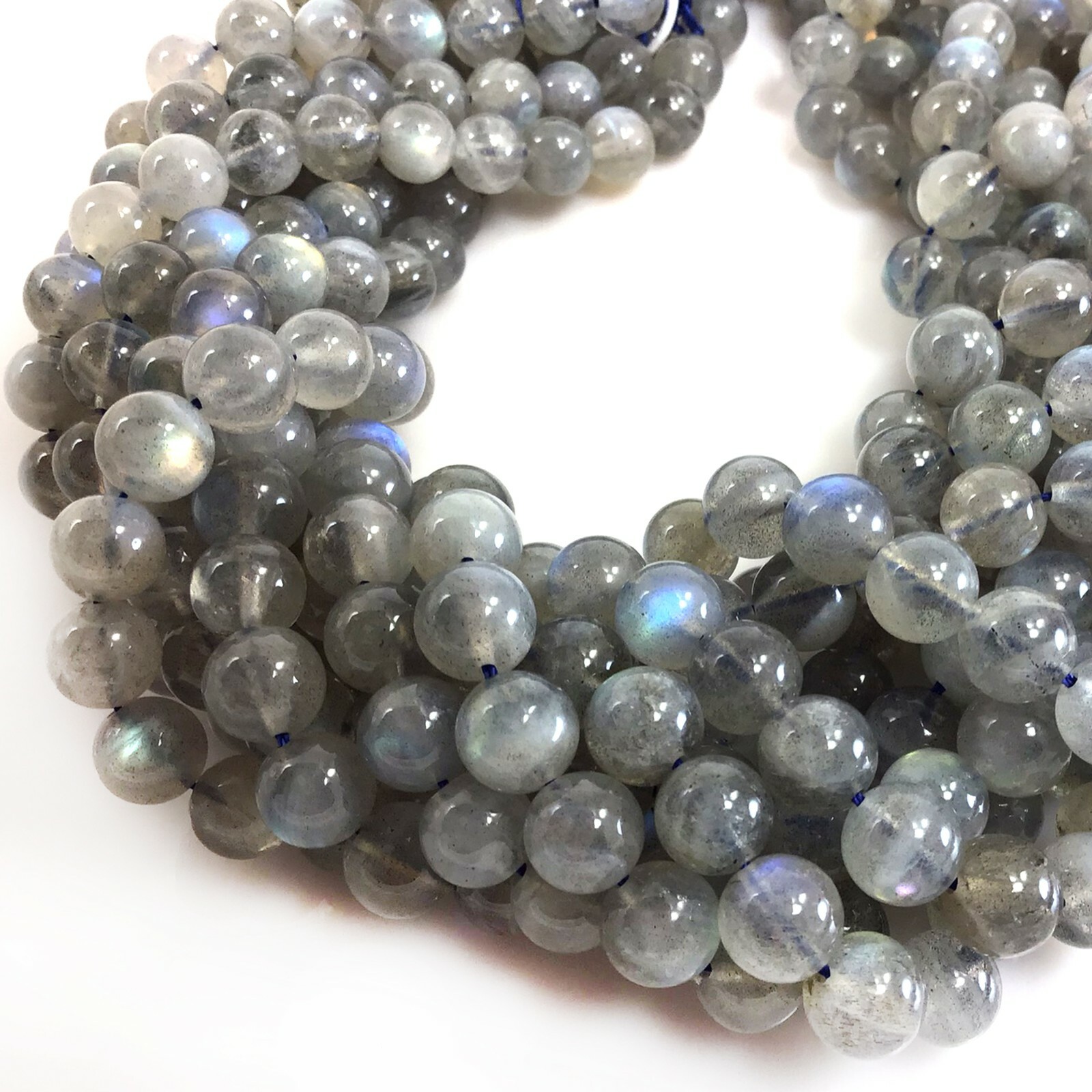 Genuine Natural Labradorite Round Loose Bead Blue Light 5″ 4 6 8mm 10 12mm