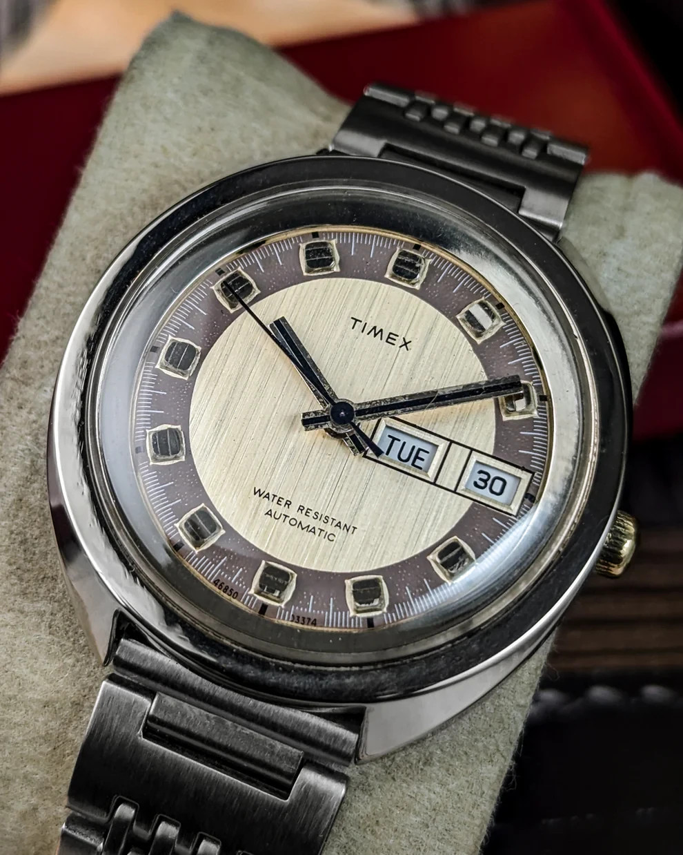 Vintage Timex Automatic Day-Date – 46850 – “Bullseye” Dial – 1978 US