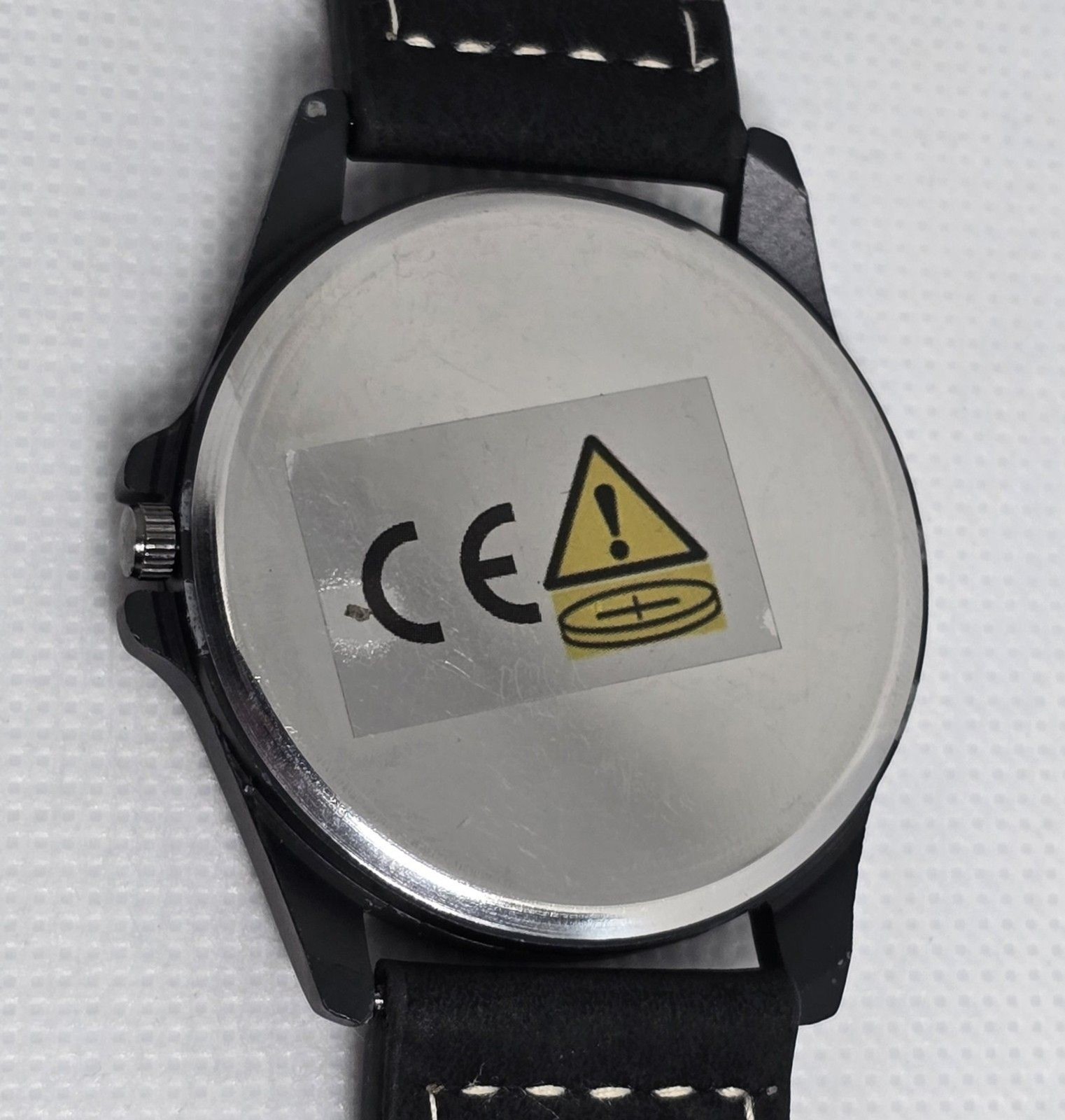 Men’s SOKI Military Army Calendar Analog Quartz Black Faux Leather Watch 13