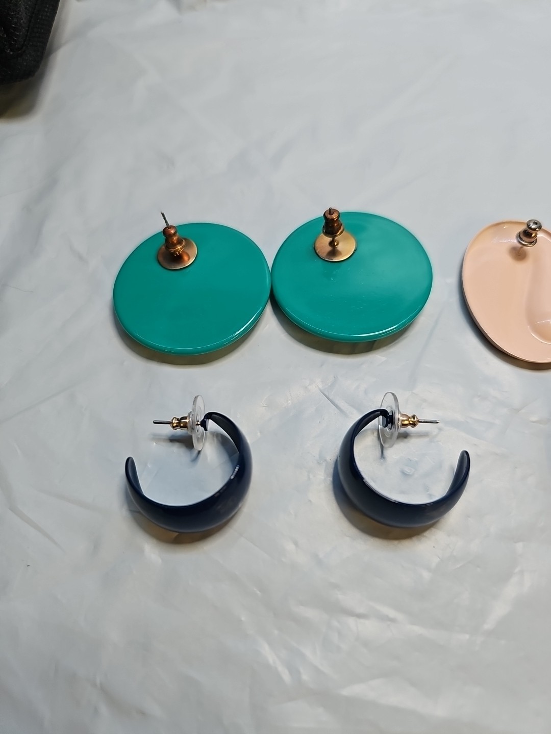 Mixed Lot Of 6 Pairs Vintage To Modern Earrings Various Styles & Materials Lot1