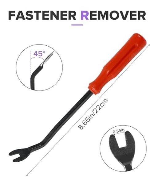 240PCS Car Clips, Car Accessories, Plastic Push Pin Rivet Fasteners with Remover