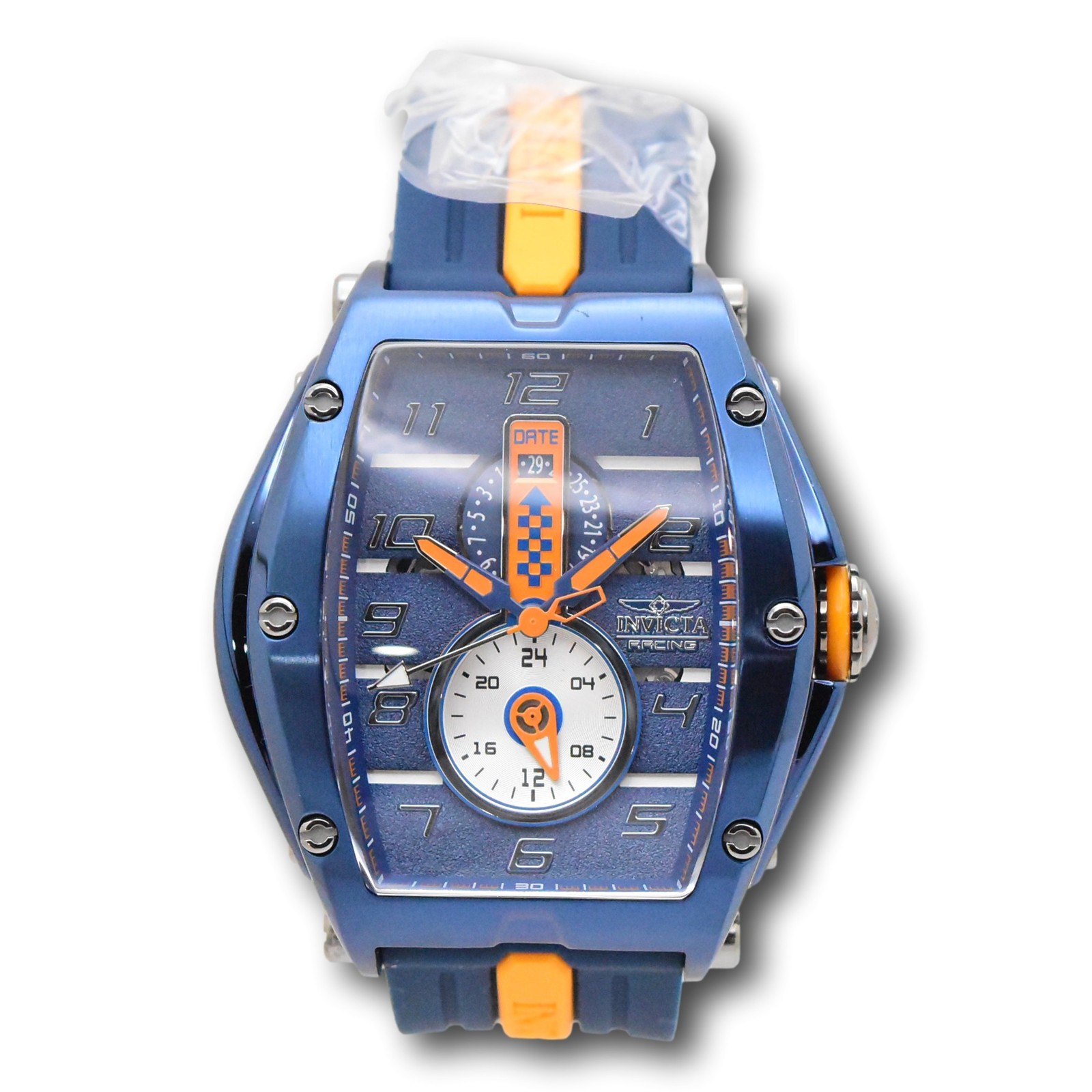 Invicta S1 Rally Diablo Racing RPM Men’s 50mm Blue & Orange Quartz Watch 47388