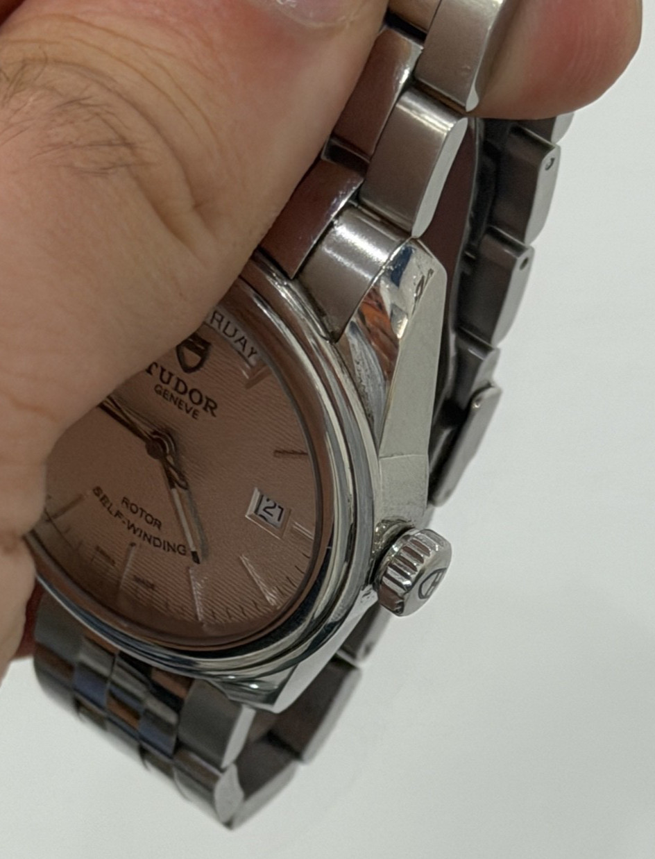 2019 Tudor Glamour Date-Day 56000 Watch Steel Silver Texture Dial Automatic 39mm