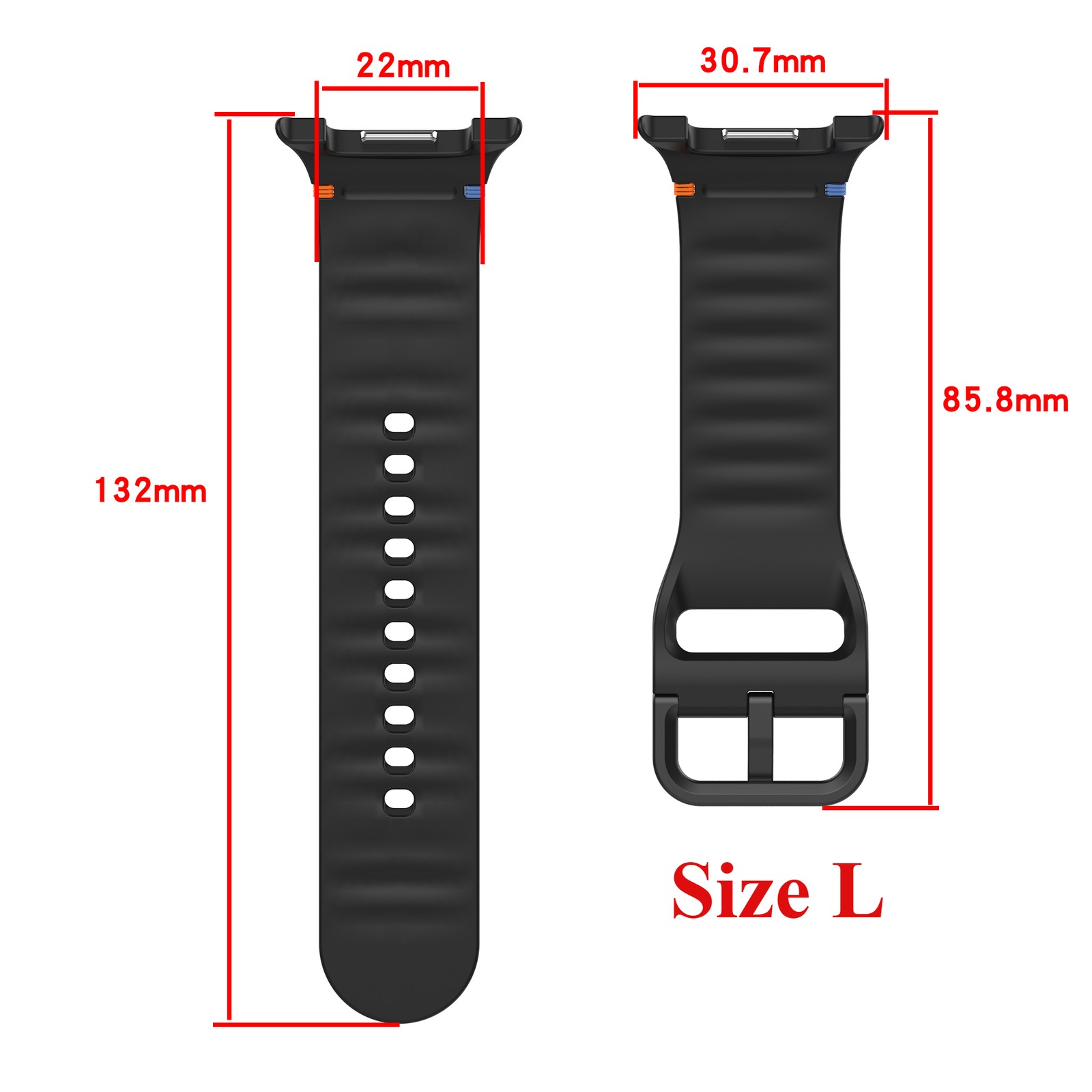 No Gap Silicone Band +Full Screen Cover for Samsung Galaxy Watch 8 Classic 46mm