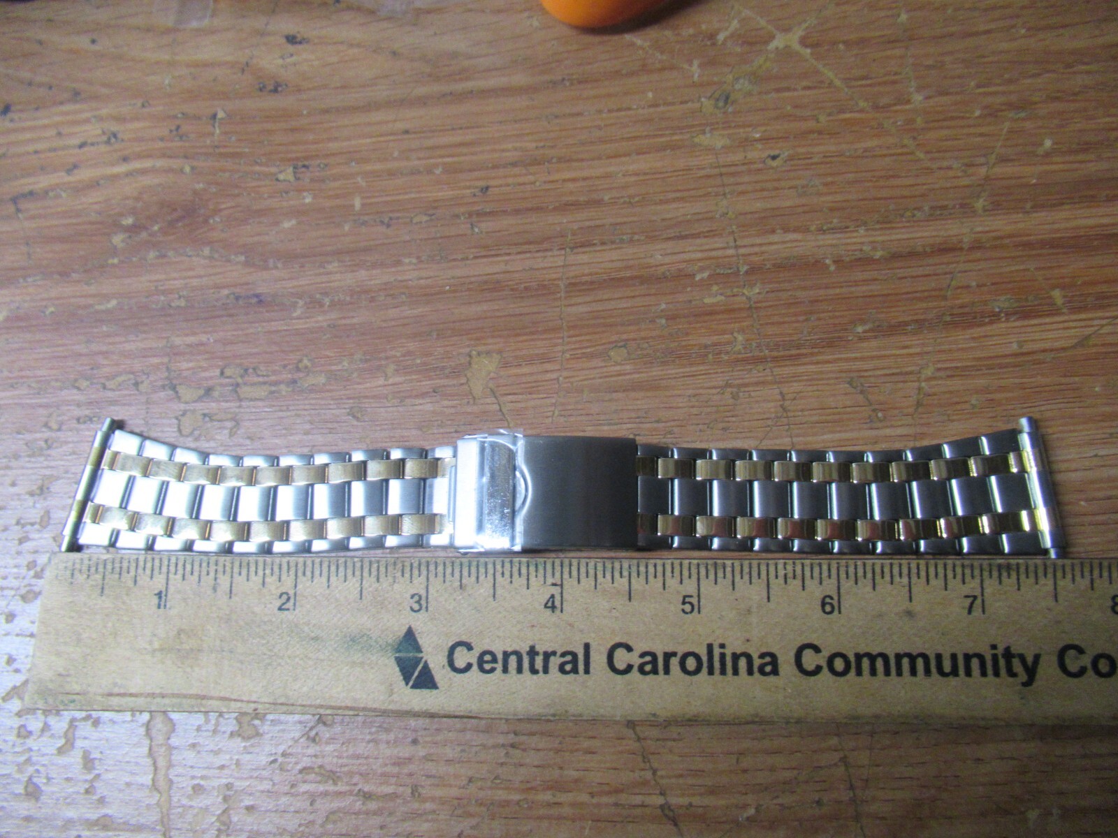 22-28MM Two Tone Stainless Steel Men’s Watch Band