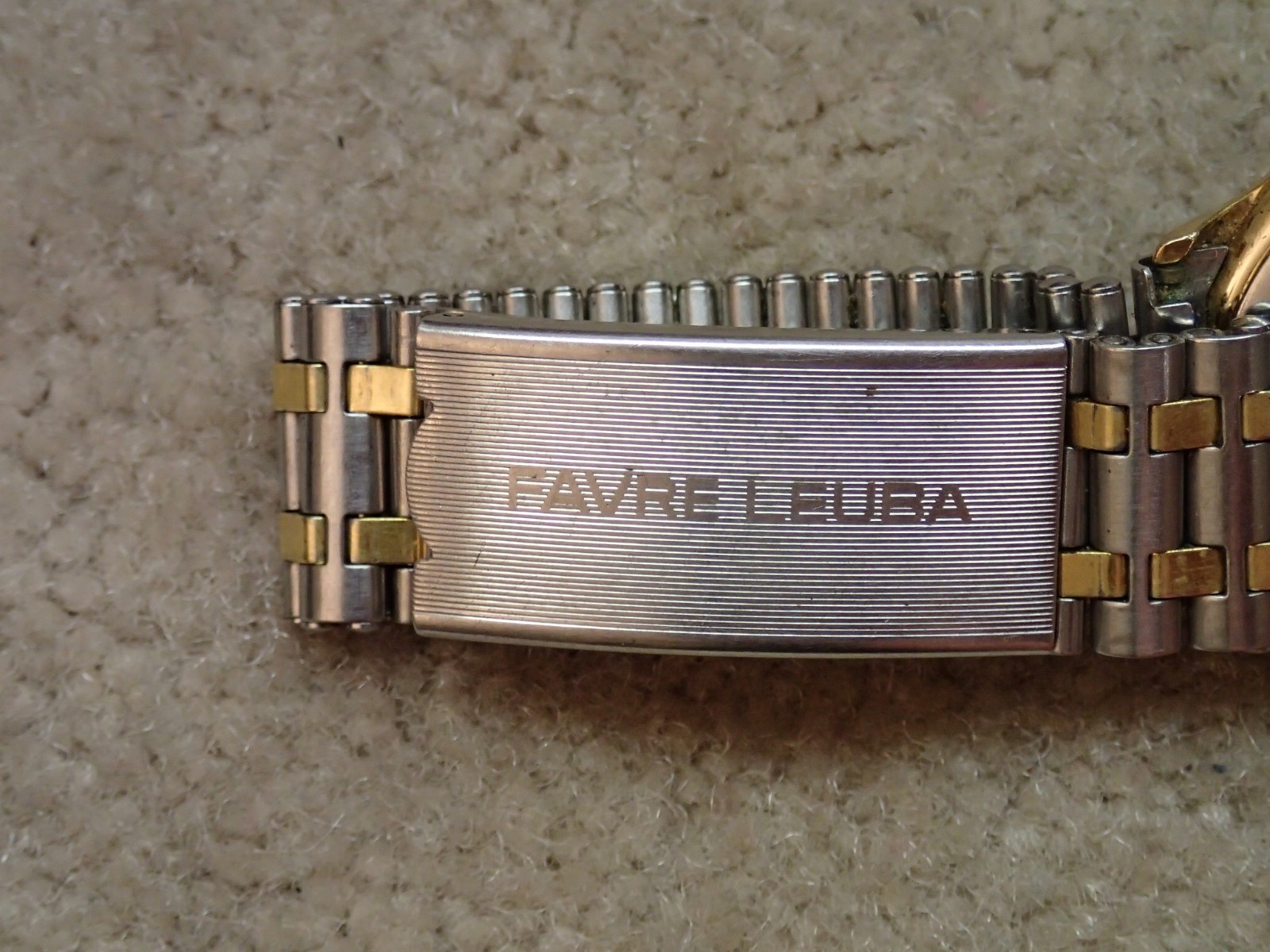 Favre Leuba Vintage Harpoon Quartz Watch Swiss Estate Item Not Working Project