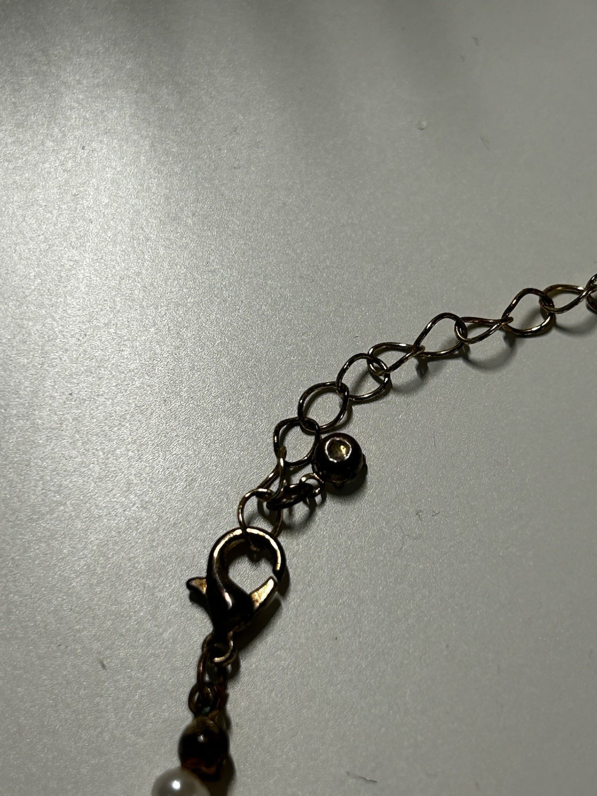 Classic Faux Pearl Beaded Necklace Gold Tone Adjustable Choker Bridal Elegant