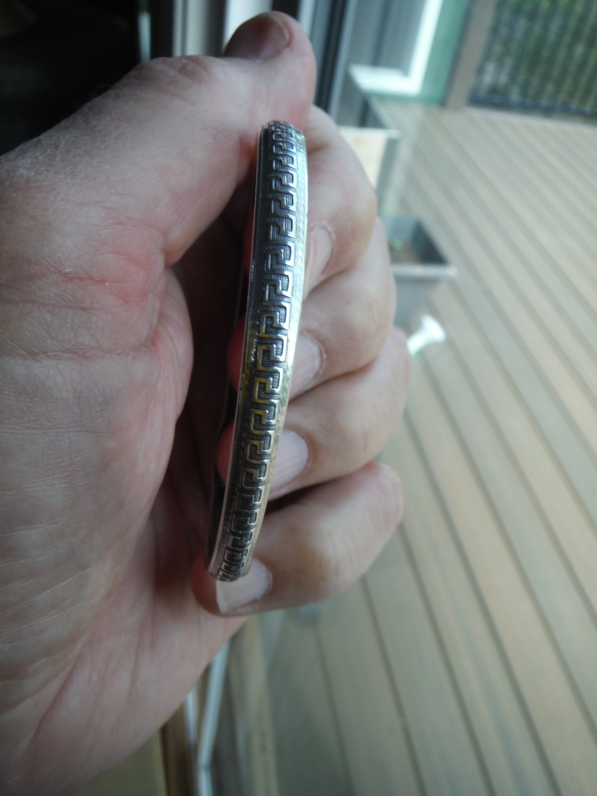 Vintage Beau Silver Bangle – 1/4 Inch Wide