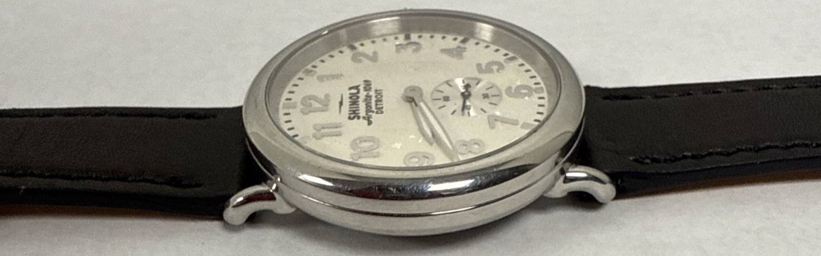 Shinola Runwell 41mm Argonite 1069 Silver Dial Watch S0120223882