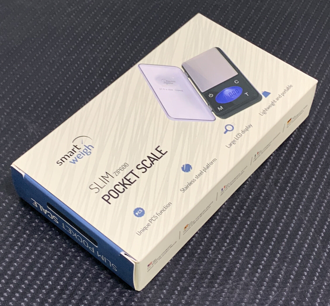Smart Weigh ZIP600 Ultra Slim Digital Pocket Scale 600g by 0.1g – NEW IN BOX!