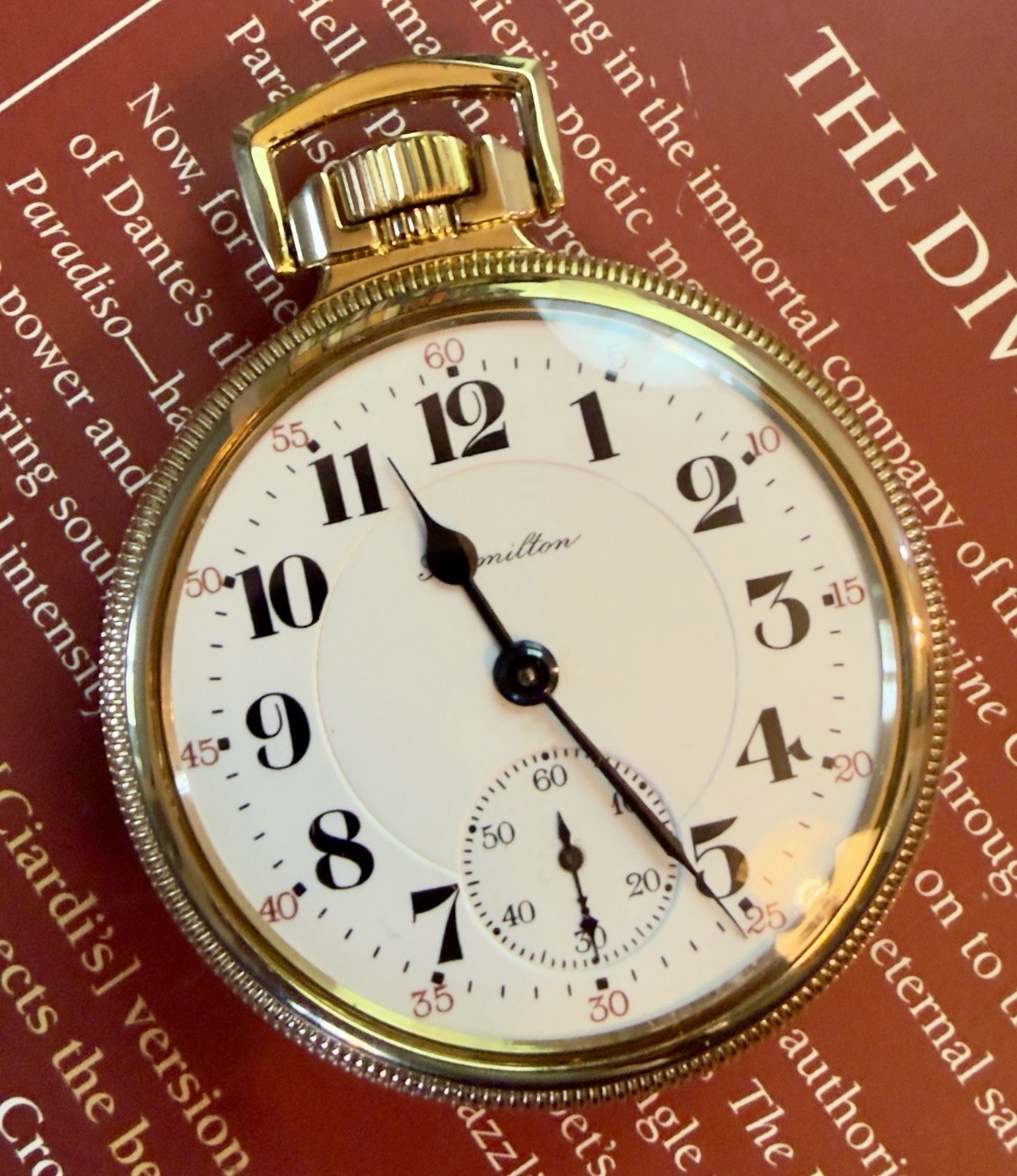 1952 Hamilton 992B, M5, 21j, 16s, 6 Adj, Railroad Watch in Dual View CWCCo. Case