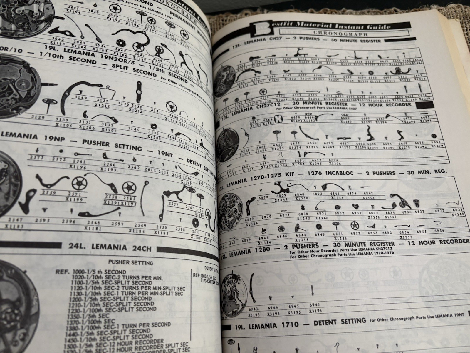 Best Fit 111 & 111A Encyclopedia of Watch Material, 1979 Parts 1 And 2