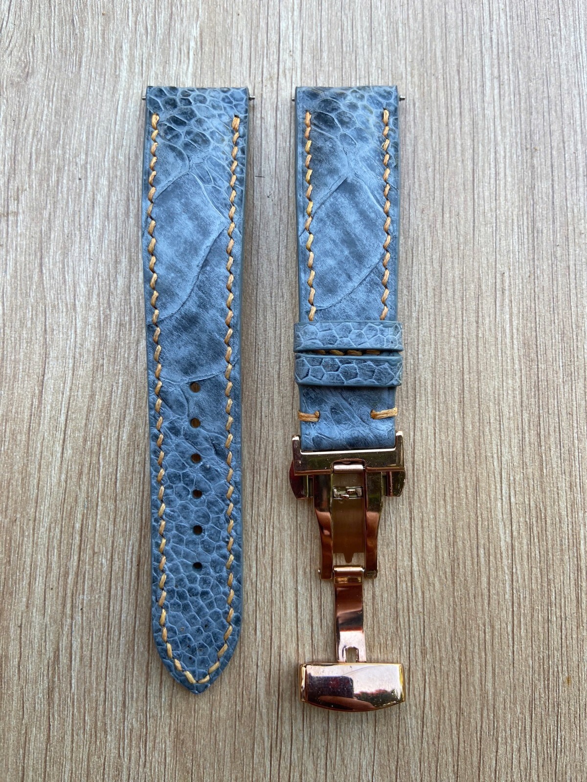 Gray Ostrich Leather Watch Strap Band, Size 18mm 19mm 20mm 21mm 22mm 24mm 26mm