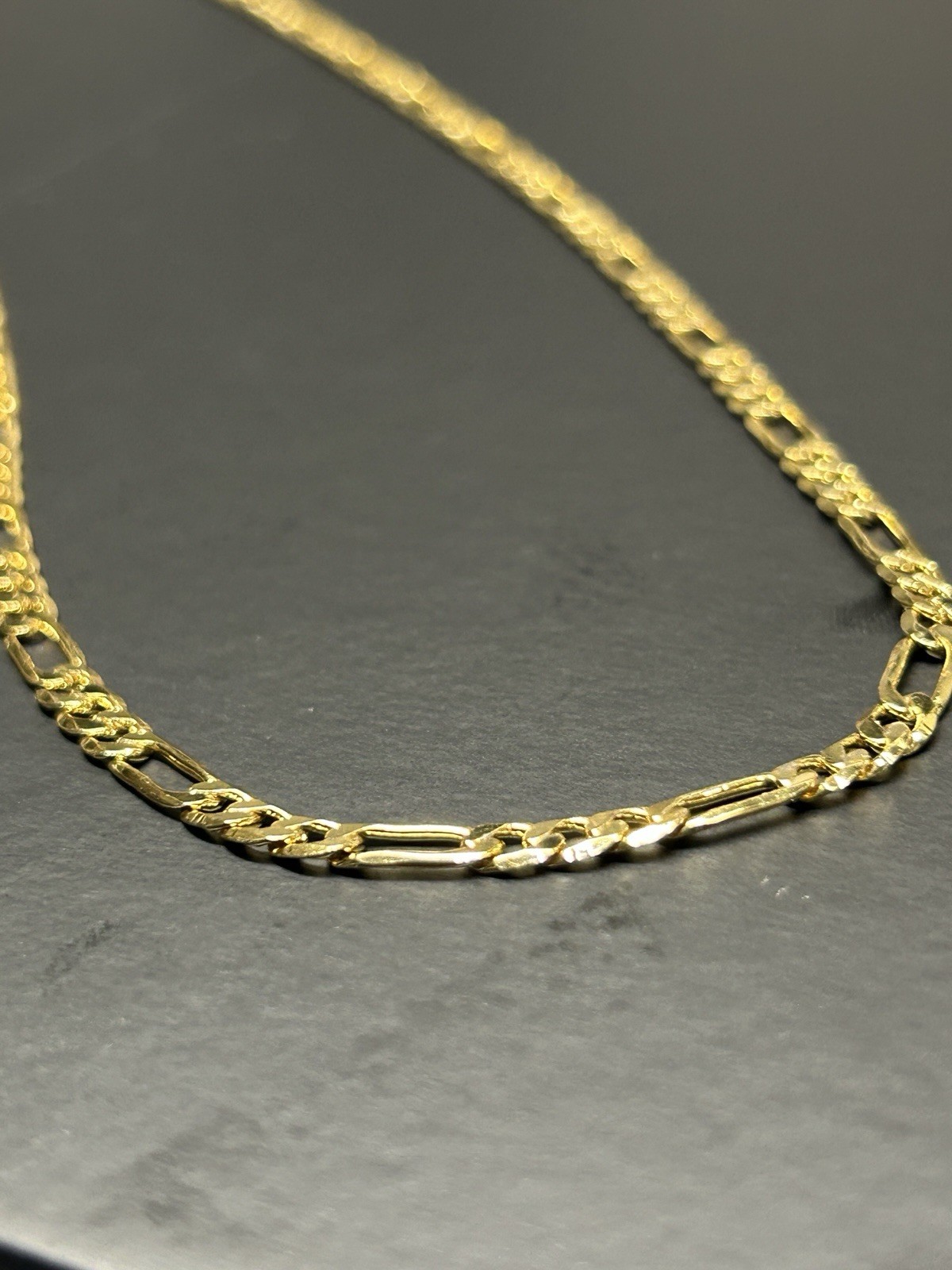 18K Gold Plated Figaro Chain Necklace 25.0” 4.0mm 12g Chain
