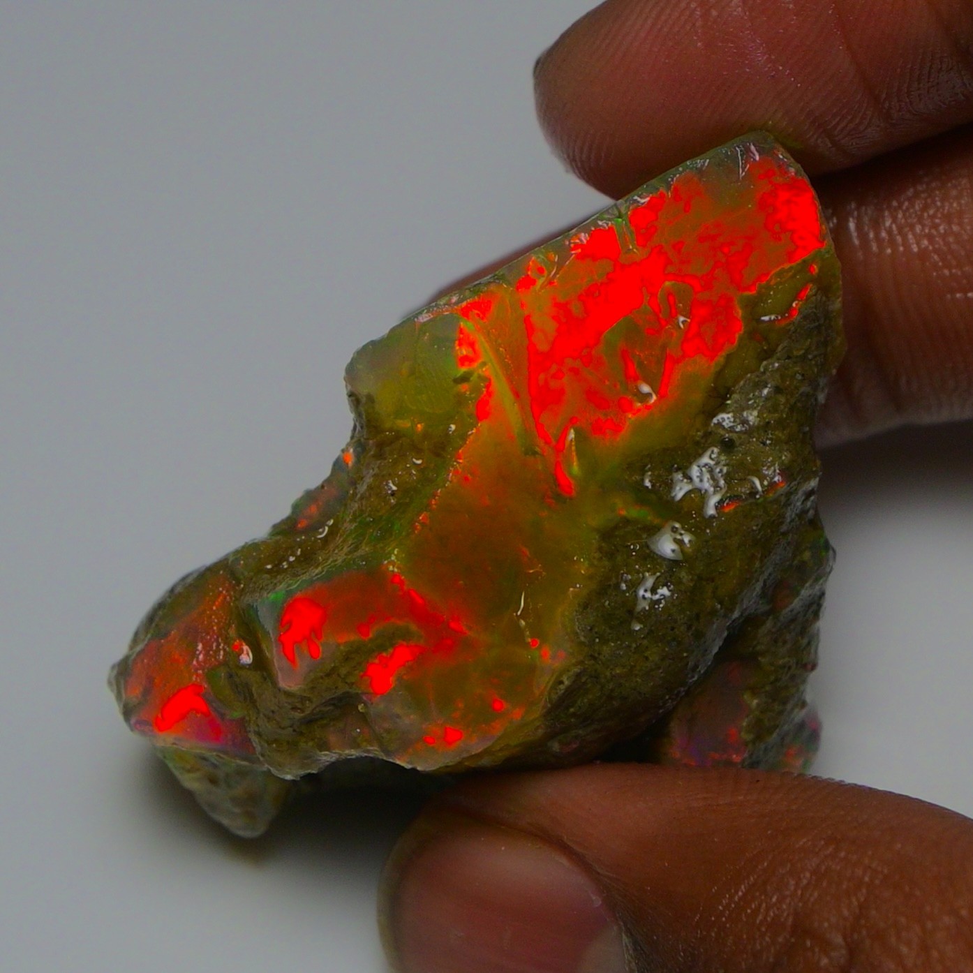 Stunning Ethiopian Opal Rough 84.05 Cts, Large Oil Opal Specimen Natural Opal