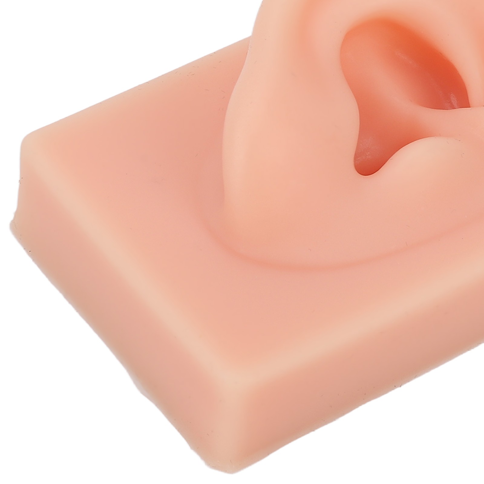 Soft Silicone Ear Model Reusable For Piercing Training (Light Complexion)