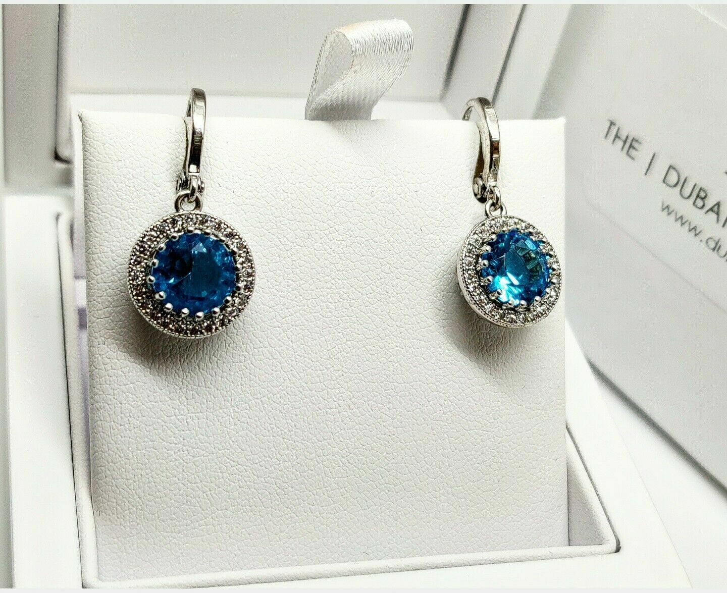 Created Diamond Round Cut Droplet Earrings Including Gift Box BUY 1 GET 1 FREE