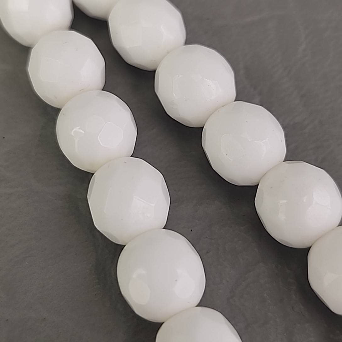 Vintage Beaded Necklace Screw Back Earrings Lot of 4 Glass Black White