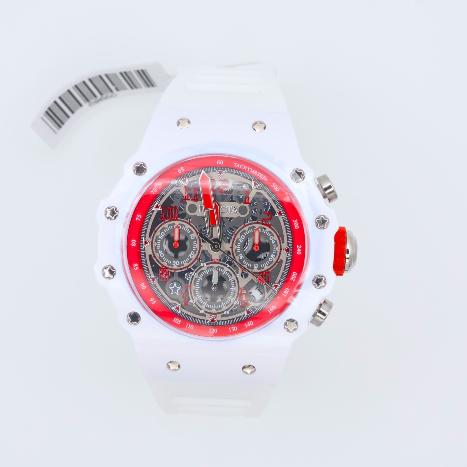Invicta Racing 69660 Frost Phantom 43.5mm Transparent White Quartz