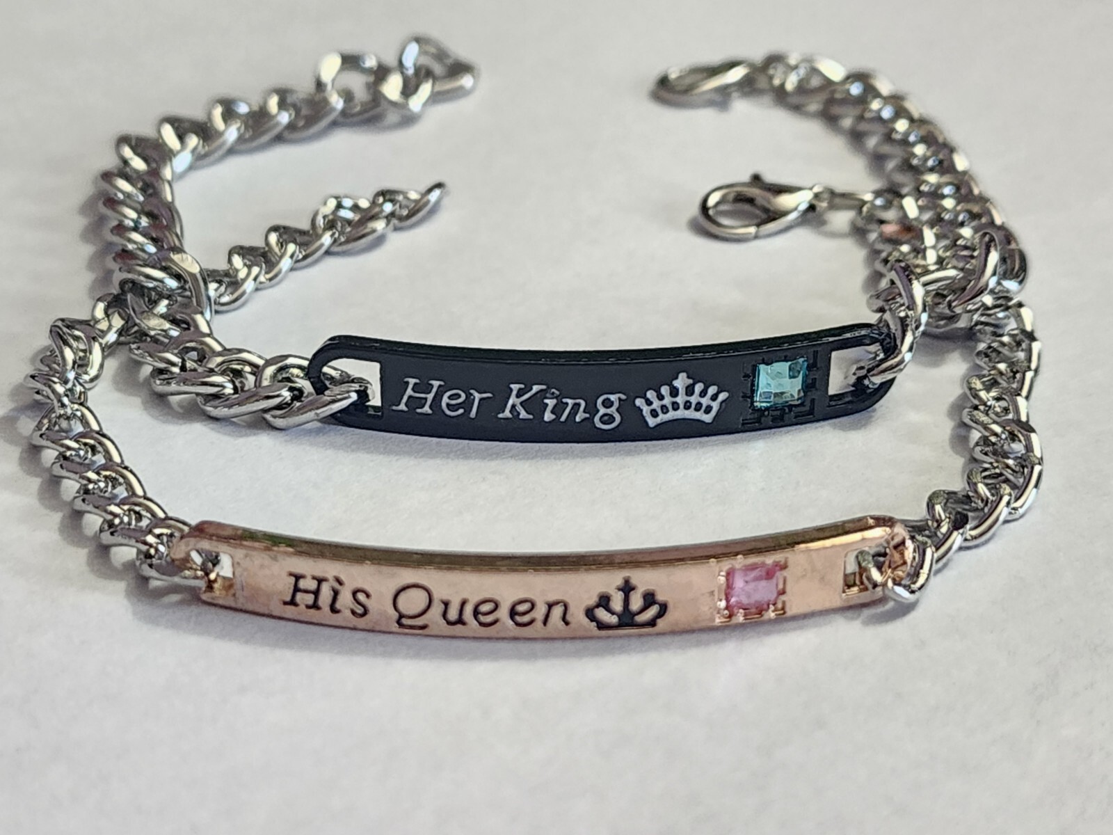Pulseras Para parejas, enamorados, novios, esposos 2 pulseras Mi Rei Su Reina