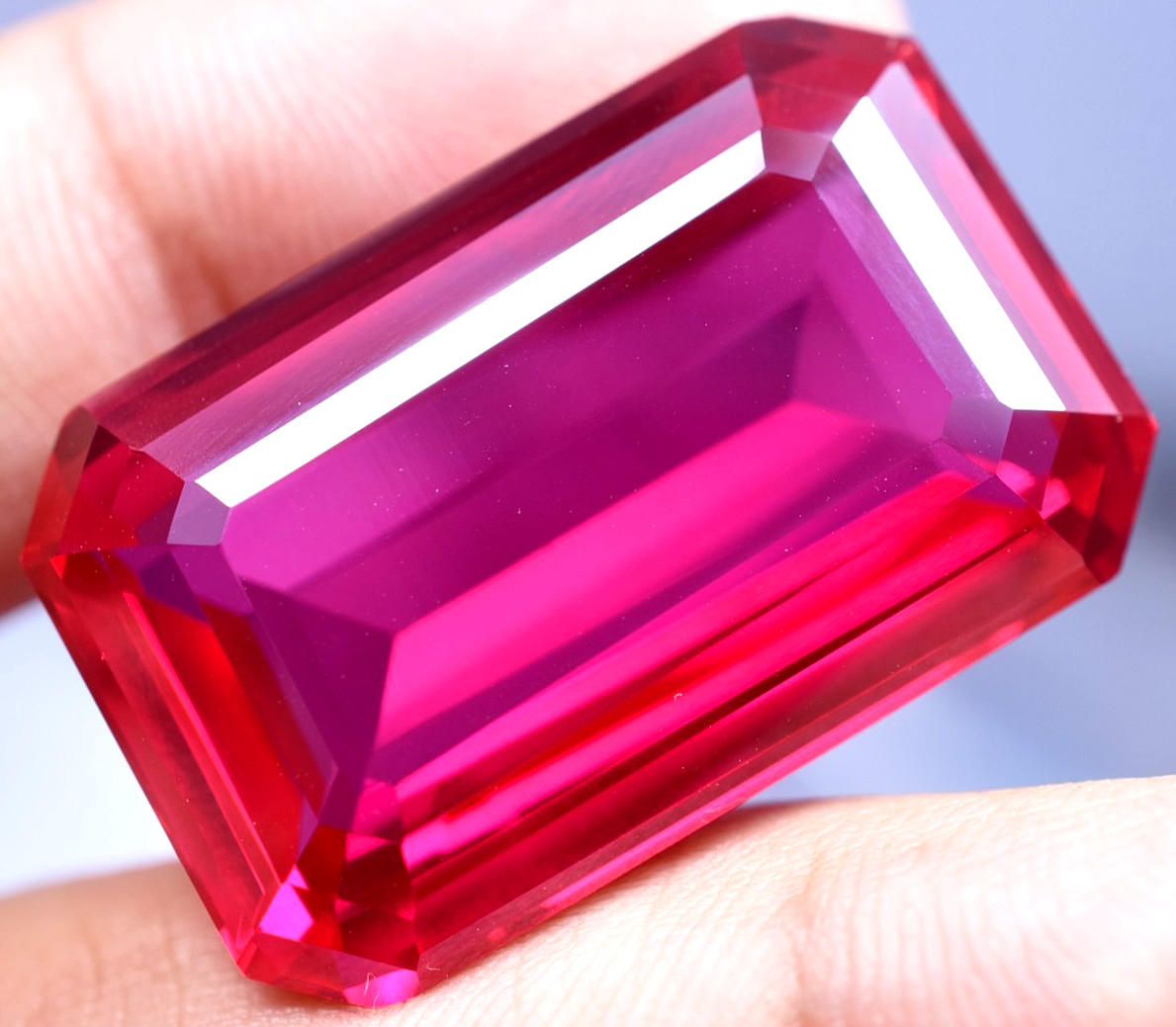 Extremely Rare & Natural 85.32 Ct SUNRISE RUBY GGL Certified Loose Gemstone