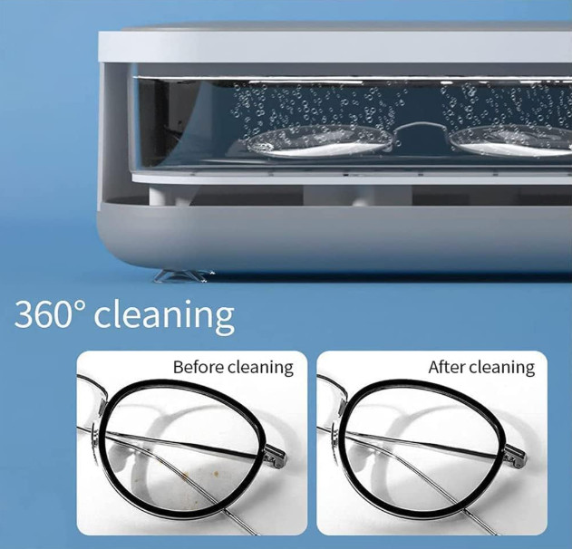 Portable Ultrasonic Jewelry Cleaner 45000Hz 200ml Eyeglasses Ring Watch Cleaner
