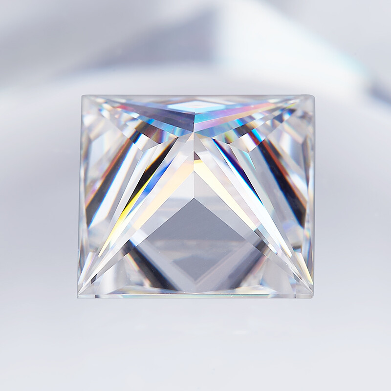 Excellent Loose Gemstone Princess Brilliant Cut Moissanite Stone VVS For Jewelry