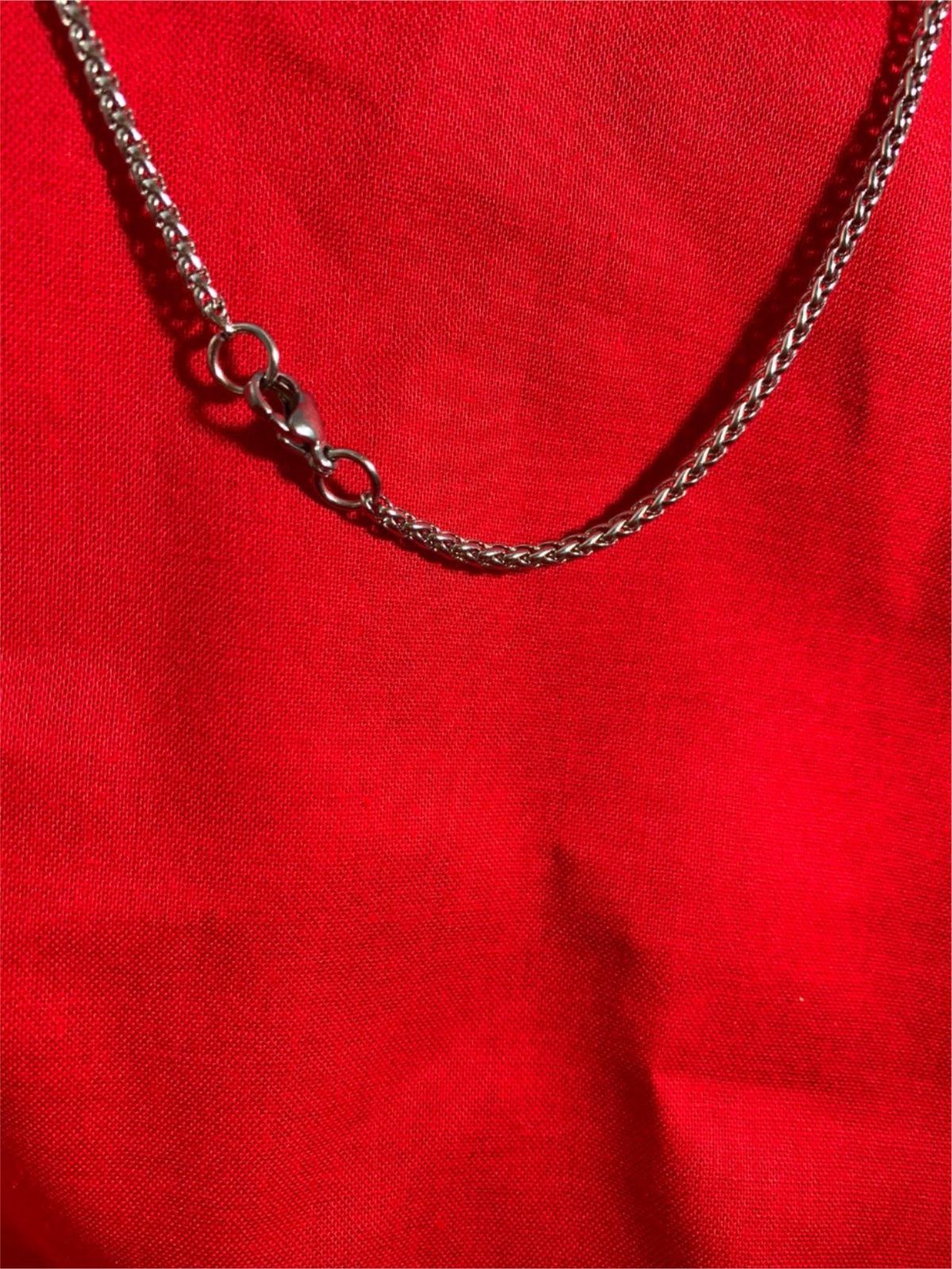 24 inch 3 mm Stainless Steel Braided Wheat Rope Unisex Necklace Chain