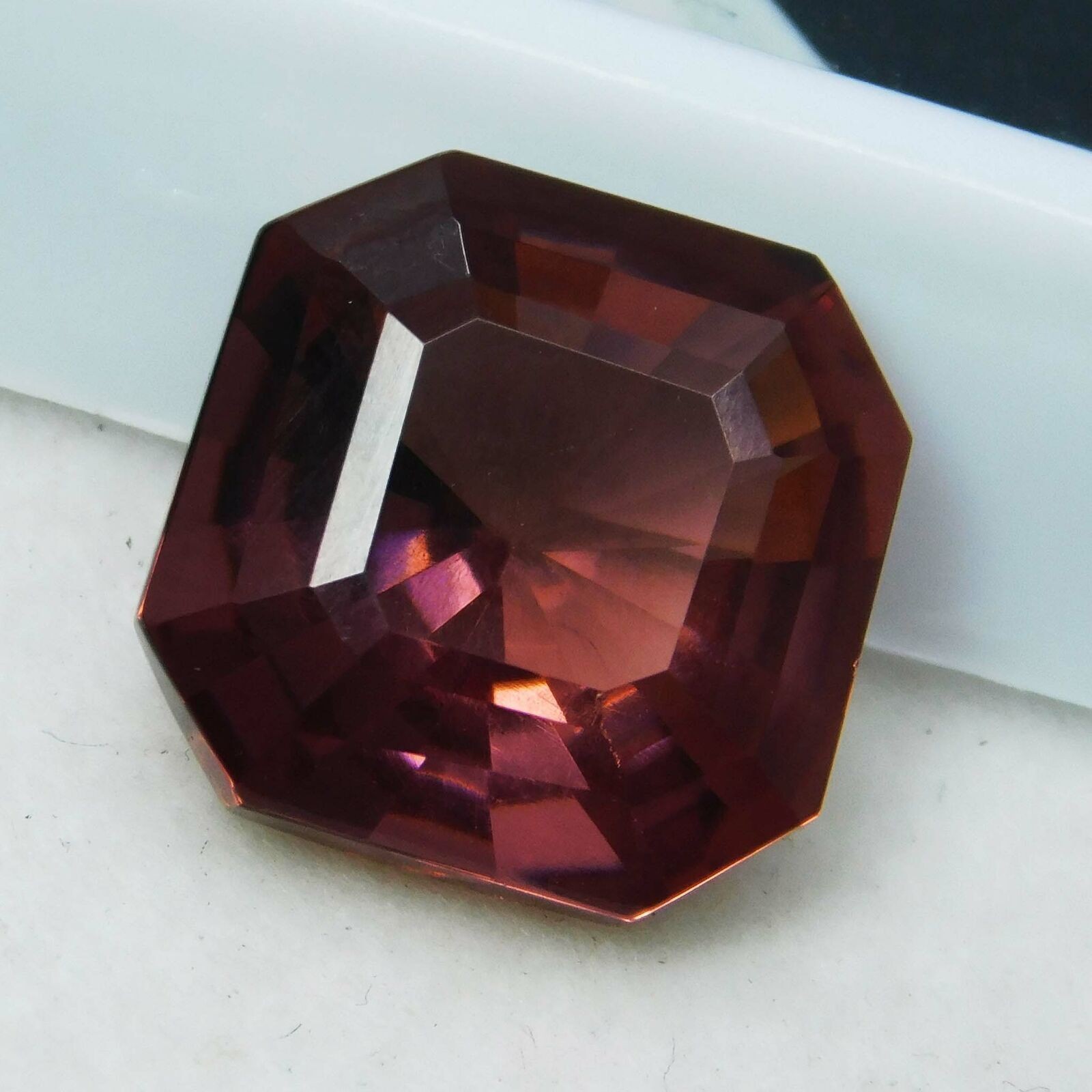 8.50 Ct Natural CERTIFIED Sapphire Padparadscha Square Gemstone pendant Size