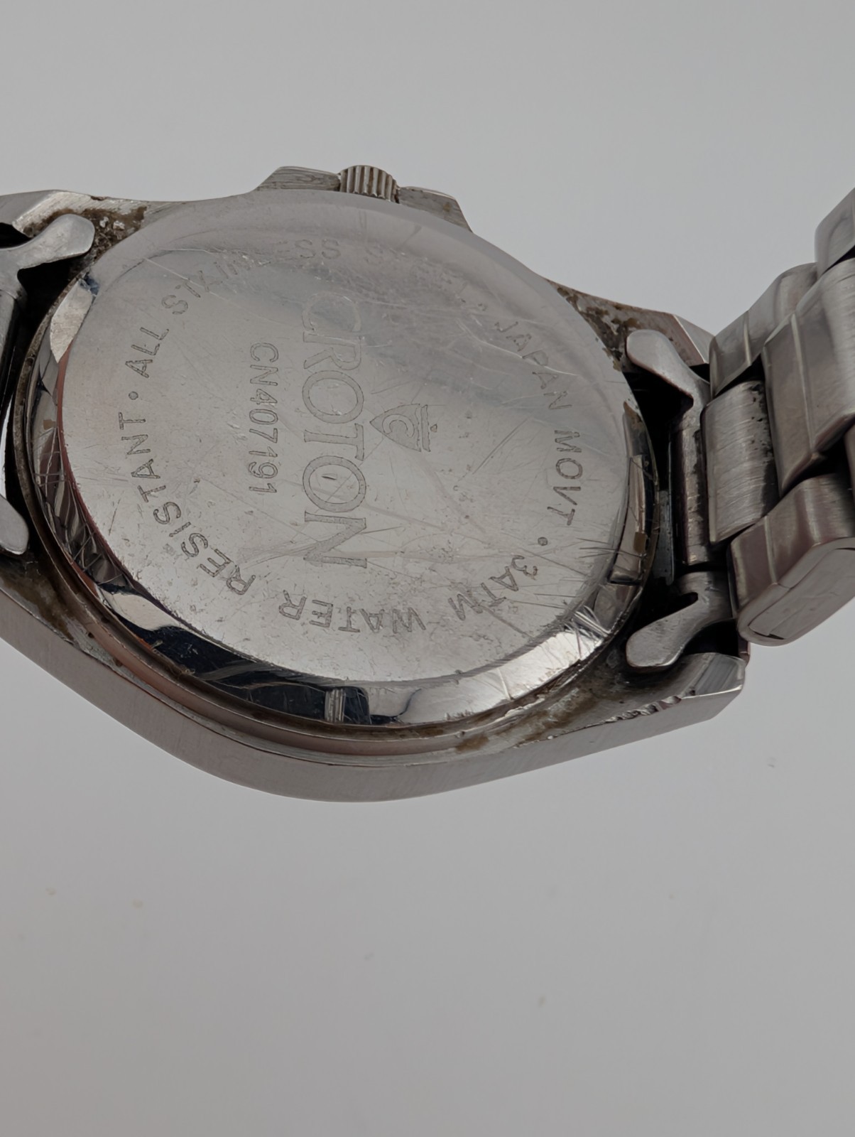Croton Watch Women 28mm Case 6.5″ Silver Band- New Battery