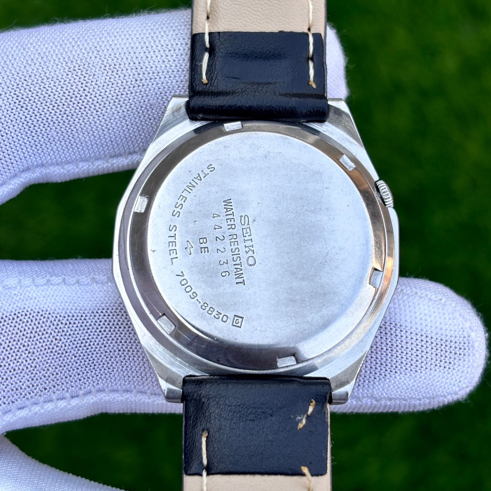 Vintage Seiko 5 Soft Skin Dial Automatic Japan Made Men’s Watch 7009-8830