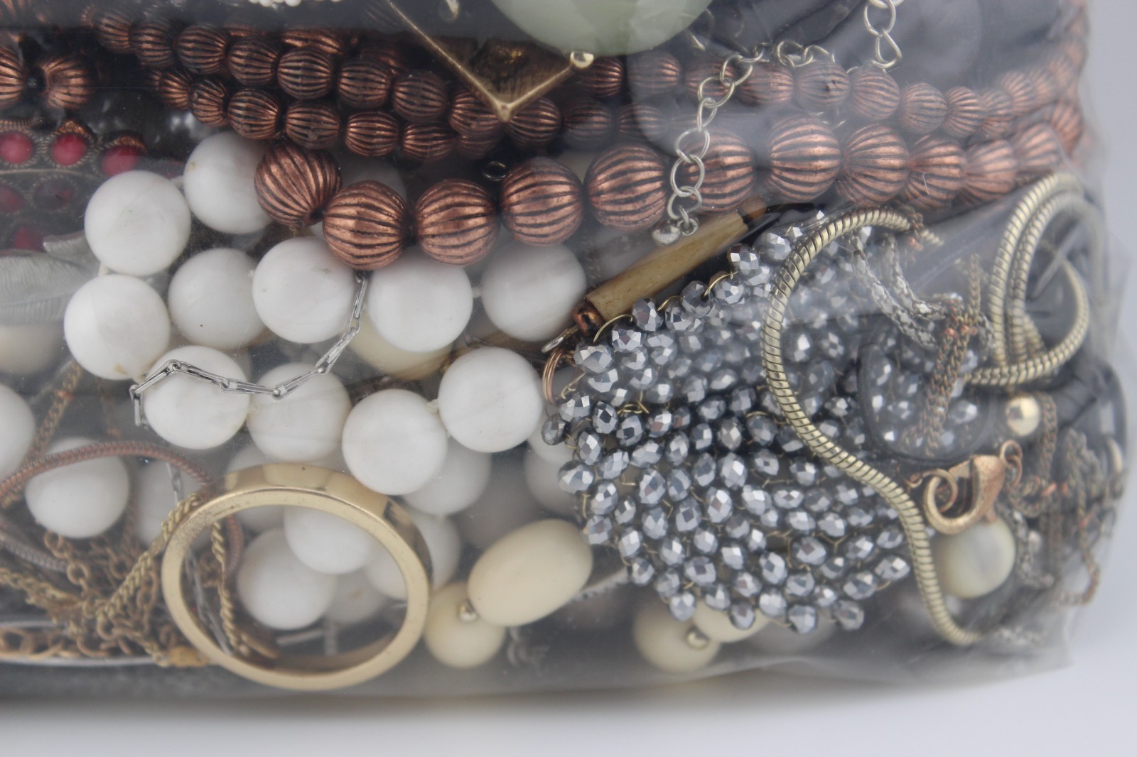 Lot 5 pounds 11 ounces mystery bag jewelry necklaces bracelets