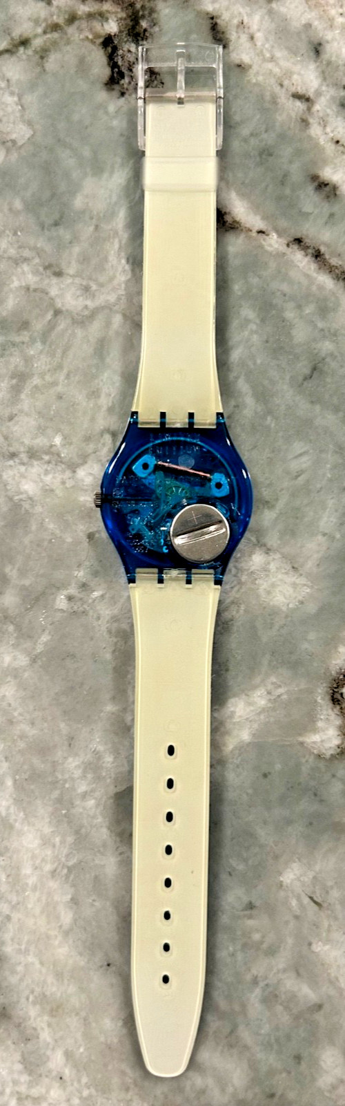Swatch – Blue Pasta – GG138 – 1995 – Original Art Box – Art – Gent
