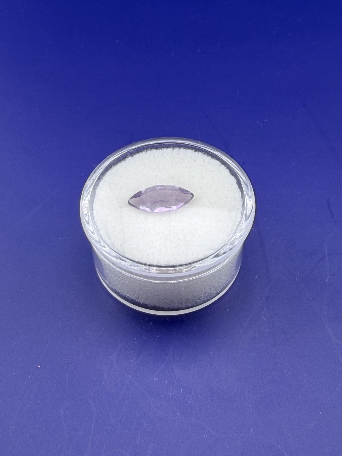 Natural Untreated Brazilian Amethyst Faceted Gemstone 6×12 mm 1.58 cts
