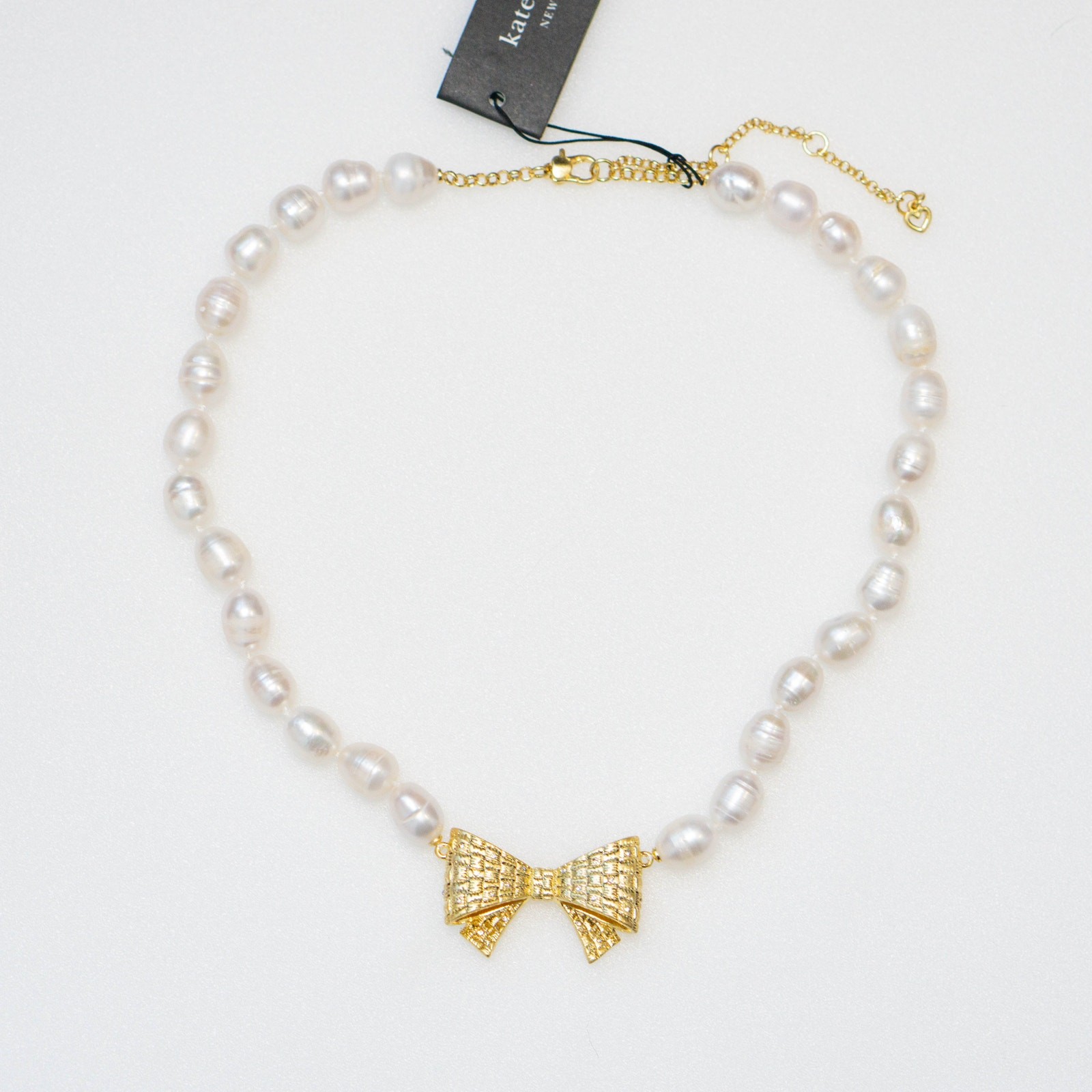 Kate Spade Wrapped In A Bow Pearl Necklace