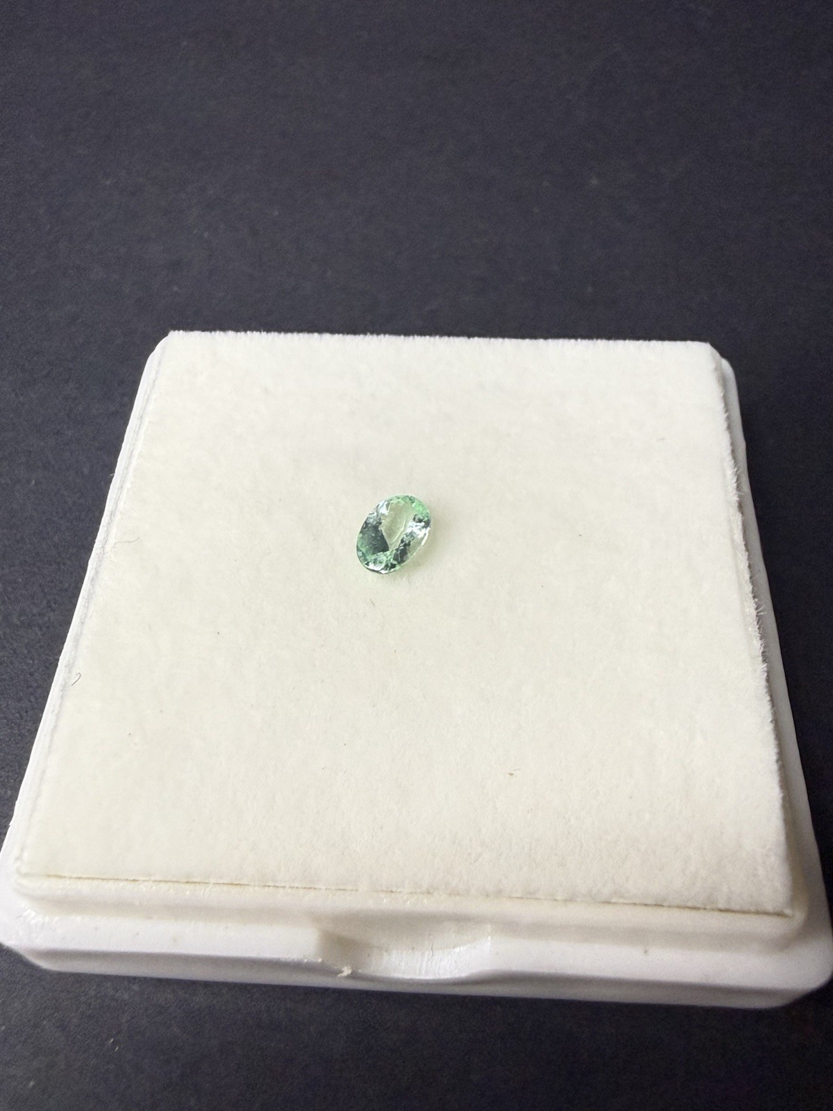 Blue Green Paraiba Type Loose Gemstone Oval Cut 6x3mm Approx .25ct