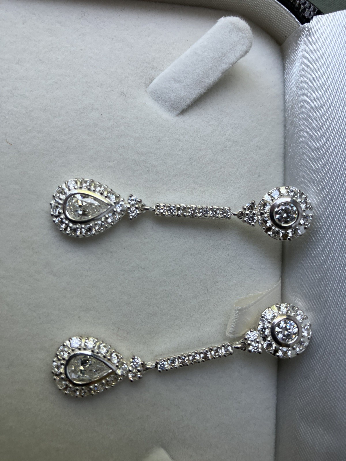 Sterling Drop Wedding Earings